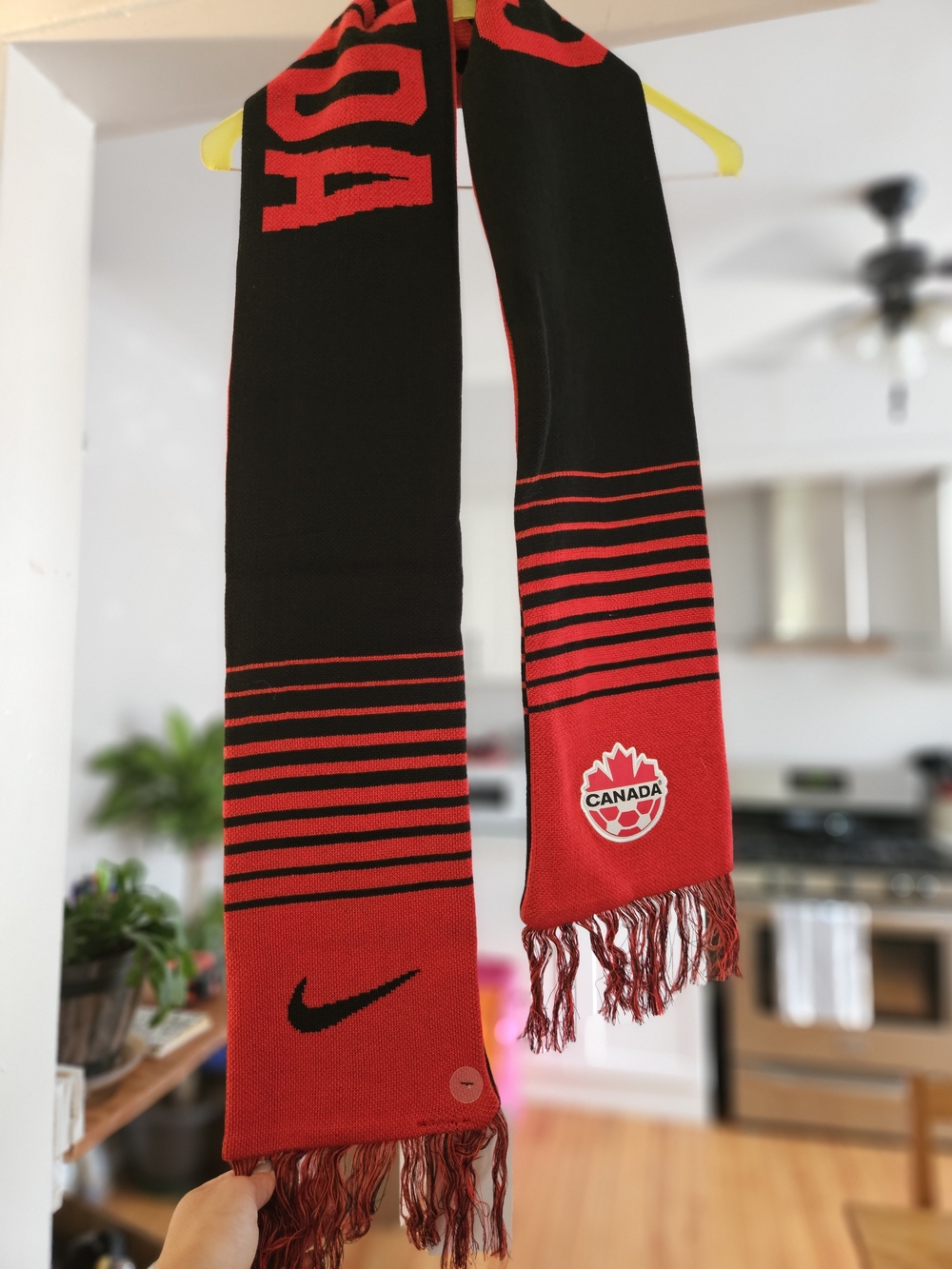 Nike Red and Black Canada Supporter Scarf